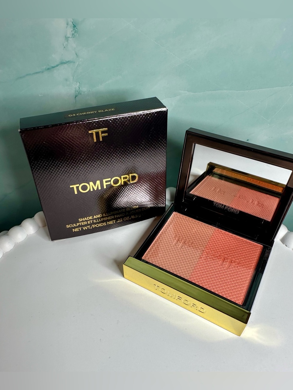 Tom Ford - Shade And Illuminate Blush - 04 Cherry Blaze- New AUTHENTIC, 💕
